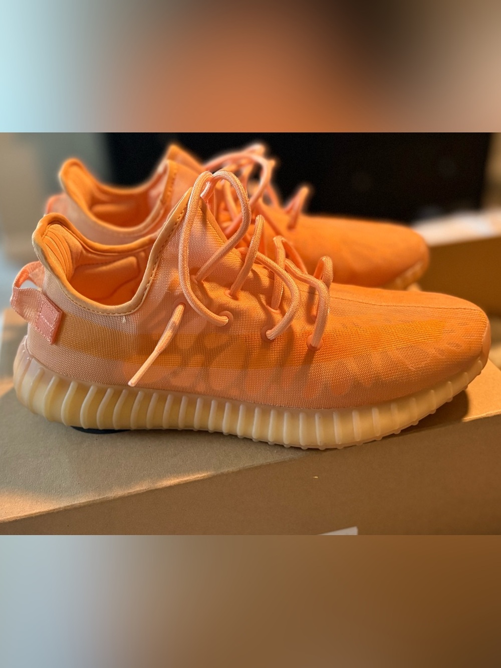 Adidas Yeezy Boost 350 v2 sneakers in the "Mono Clay"